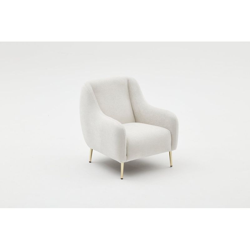 Casa si Gradina - Mobilier - Scaune si fotolii - Fotolii - Fotoliu, Hanah Home, lemn de fag, crem auriu, 77x77x70 cm - Infinity.ro