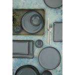 Casa si Gradina - Bucatarie si vesela - Vesela si tacamuri - Servicii de masa - Set mic dejun, Hermia, portelan, antracit, 14 piese - Infinity.ro