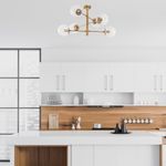 Casa si Gradina - Corpuri si surse de iluminat - Lustre si pendule - Candelabru, Opviq, metal, auriu, 75x75x40 cm, 942FLG2510 - Infinity.ro