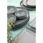 Casa si Gradina - Bucatarie si vesela - Vesela si tacamuri - Servicii de masa - Set mic dejun, Hermia, portelan, antracit, 14 piese - Infinity.ro