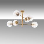 Casa si Gradina - Corpuri si surse de iluminat - Lustre si pendule - Candelabru, Opviq, metal, auriu, 75x75x40 cm, 942FLG2510 - Infinity.ro