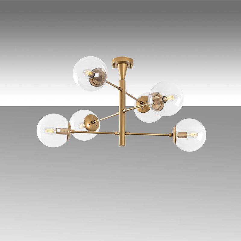 Casa si Gradina - Corpuri si surse de iluminat - Lustre si pendule - Candelabru, Opviq, metal, auriu, 75x75x40 cm, 942FLG2510 - Infinity.ro