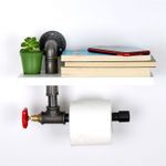 Casa si Gradina - Sanitare - Suporturi si accesorii baie - Suporturi baie - Suport hartie igienica, Hanah Home, mdf, alb, 30x14x22 cm - Infinity.ro