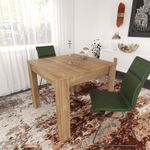 Casa si Gradina - Mobilier - Mese si birouri - Mese bucatarie si dining - Masa dining, Hanah Home, PAL melaminat, stejar, 90x90x78 cm - Infinity.ro