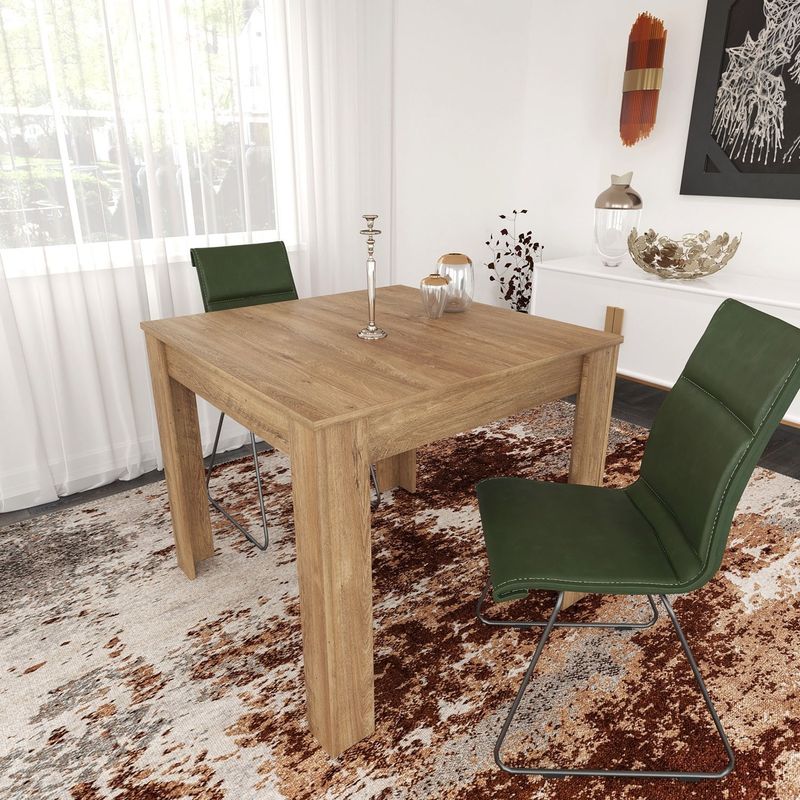 Casa si Gradina - Mobilier - Mese si birouri - Mese bucatarie si dining - Masa dining, Hanah Home, PAL melaminat, stejar, 90x90x78 cm - Infinity.ro