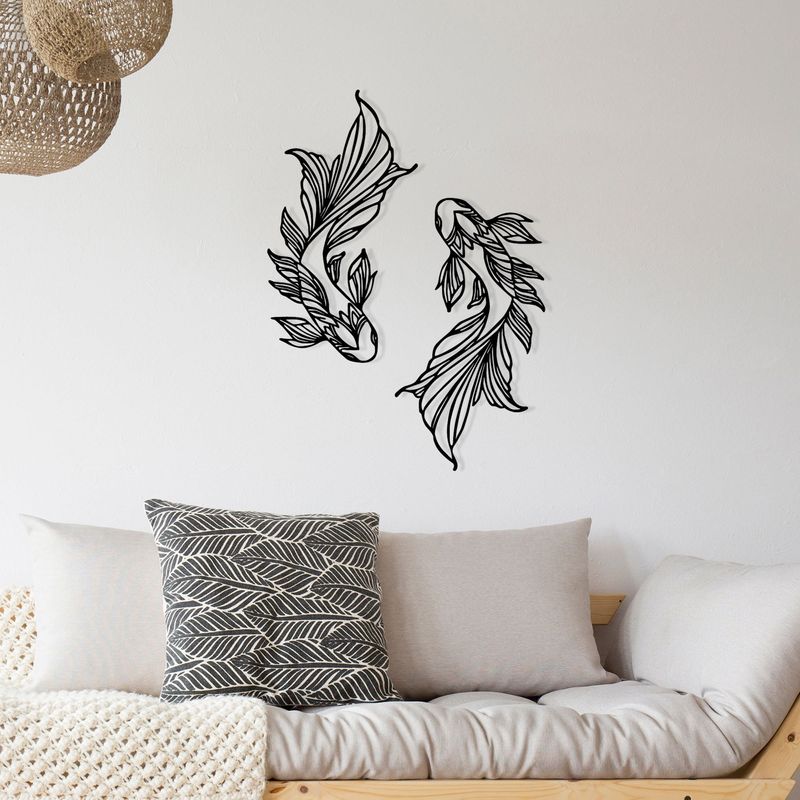 Casa si Gradina - Decoratiuni - Decoratiuni perete - Accesoriu decorativ de perete, Wallxpert, metal, negru, 65x94 cm - Infinity.ro