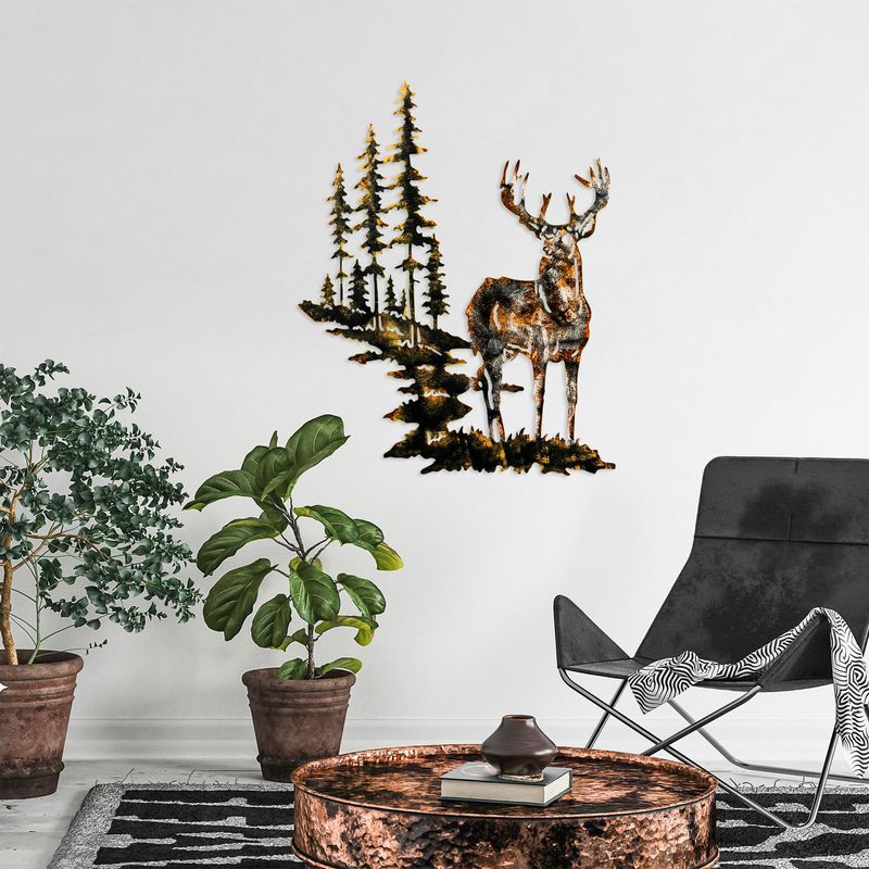 Casa si Gradina - Decoratiuni - Decoratiuni perete - Accesoriu decorativ de perete, Wallxpert, metal, multicolor, 65x79 cm, 930DYU1217 - Infinity.ro