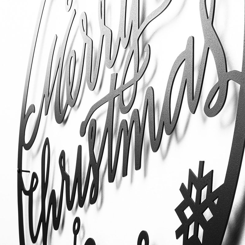Casa si Gradina - Decoratiuni - Decoratiuni de sezon - Accesoriu decorativ de perete, Wallxpert, metal, negru, 66x63 cm - Infinity.ro