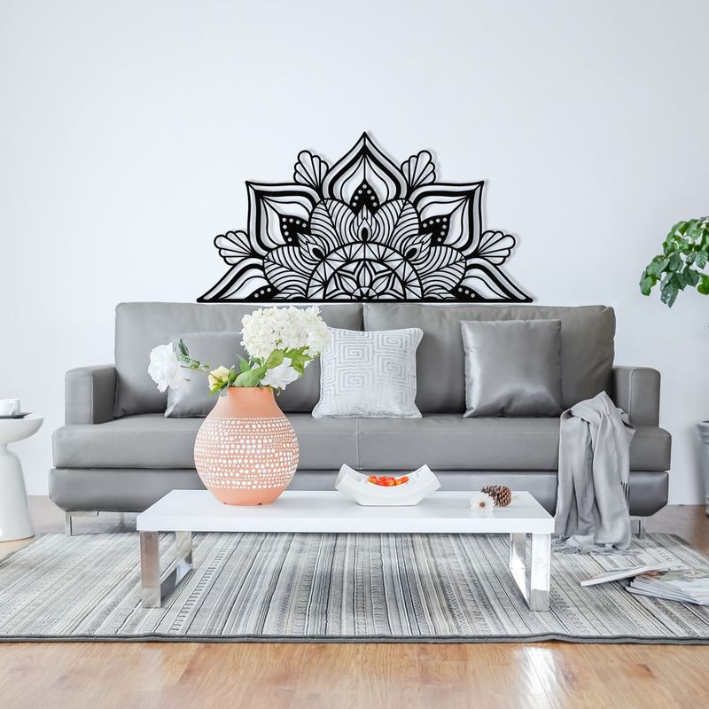 Casa si Gradina - Decoratiuni - Decoratiuni perete - Accesoriu decorativ de perete, Wallxpert, metal, negru, 160x81 cm - Infinity.ro