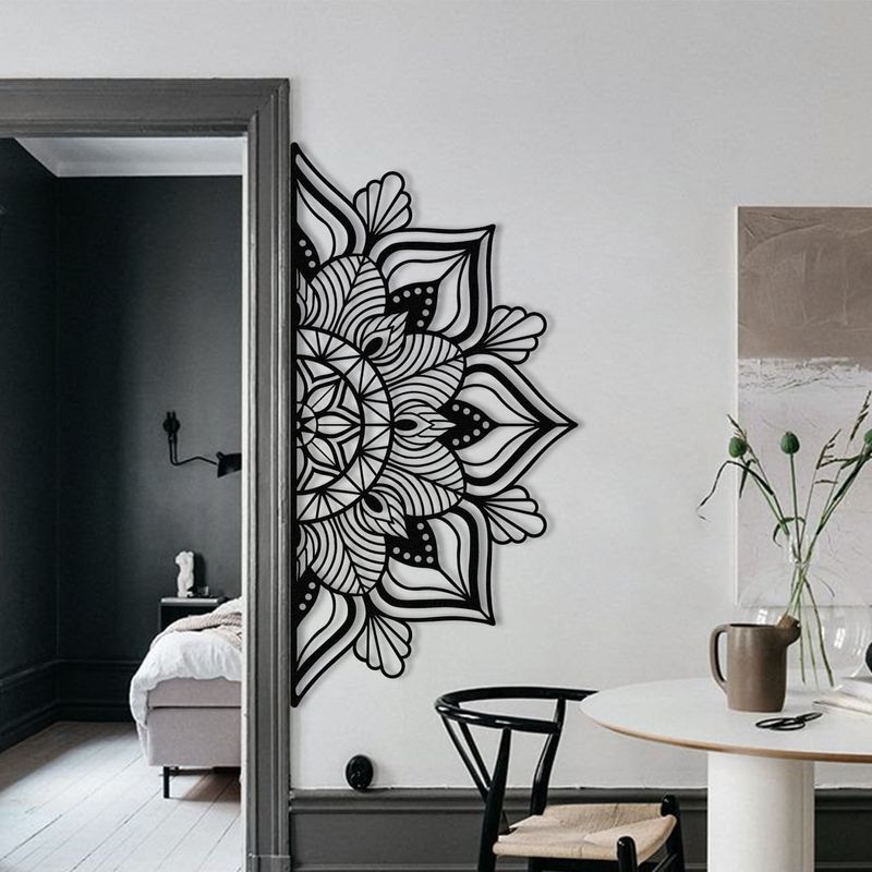 Casa si Gradina - Decoratiuni - Decoratiuni perete - Accesoriu decorativ de perete, Wallxpert, metal, negru, 160x81 cm - Infinity.ro