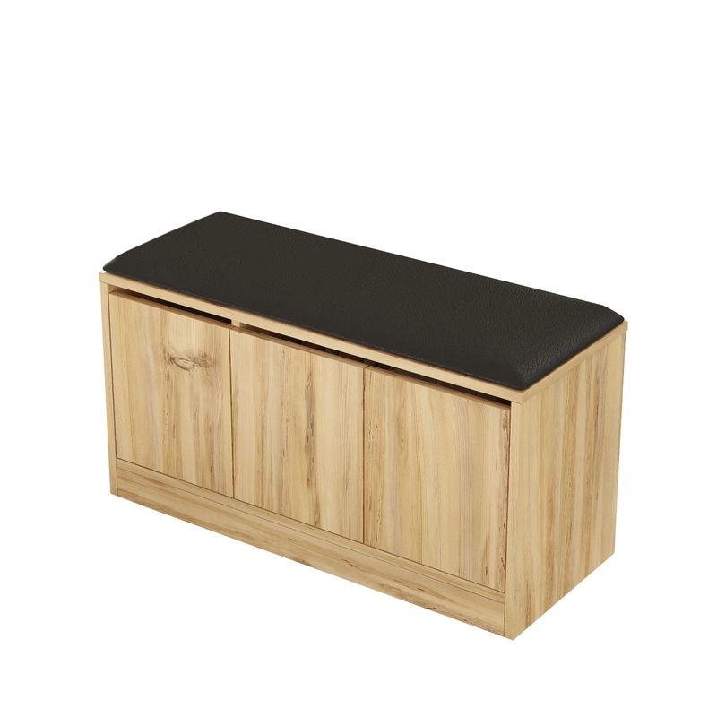 Casa si Gradina - Mobilier - Dulapuri si sifoniere - Dulapuri pantofi - Dulap pantofi, Hanah Home, pal melaminat, stejar, 89.6x45.8x35.5 cm - Infinity.ro