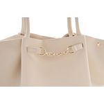 Fashion, accesorii si bijuterii - Femei - Accesorii femei - Genti si rucsacuri femei - Geanta tote, Lucky Bees, piele polivinilica, crem, 28x10x17 cm - Infinity.ro