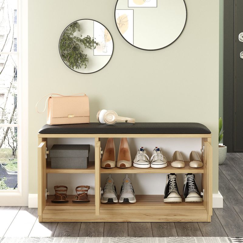 Casa si Gradina - Mobilier - Dulapuri si sifoniere - Dulapuri pantofi - Dulap pantofi, Hanah Home, pal melaminat, stejar, 89.6x45.8x35.5 cm - Infinity.ro