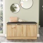 Casa si Gradina - Mobilier - Dulapuri si sifoniere - Dulapuri pantofi - Dulap pantofi, Hanah Home, pal melaminat, stejar, 89.6x45.8x35.5 cm - Infinity.ro