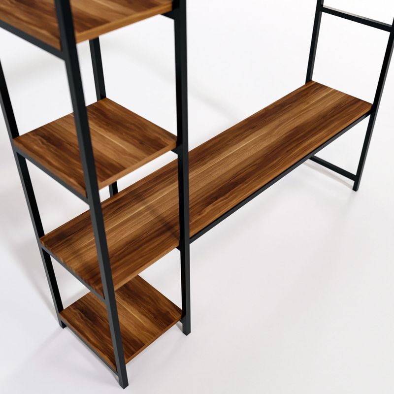 Casa si Gradina - Mobilier - Organizare si depozitare - Cuiere - Cuier, Hanah Home, pal melaminat, nuc, 145x35x175 cm - Infinity.ro