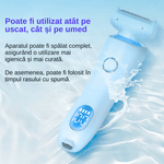 Ingrijire personala si Cosmetice - Aparate & accesorii ingrijire personala - Aparate de ras si tuns - Aparate de ras electrice - Aparat de ras electric 2 in 1, 2 capete interschimbabile, rezistent la apa IPX7, capacitate baterie 800mAh - Infinity.ro