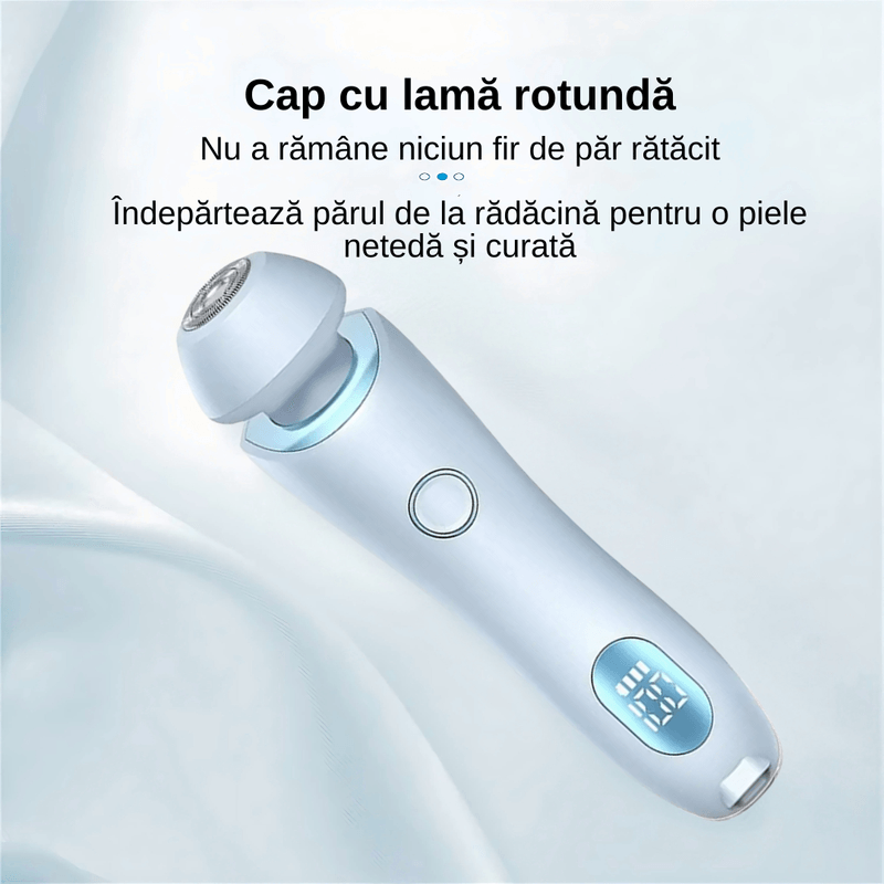 Ingrijire personala si Cosmetice - Aparate & accesorii ingrijire personala - Aparate de ras si tuns - Aparate de ras electrice - Aparat de ras electric 2 in 1, 2 capete interschimbabile, rezistent la apa IPX7, capacitate baterie 800mAh - Infinity.ro