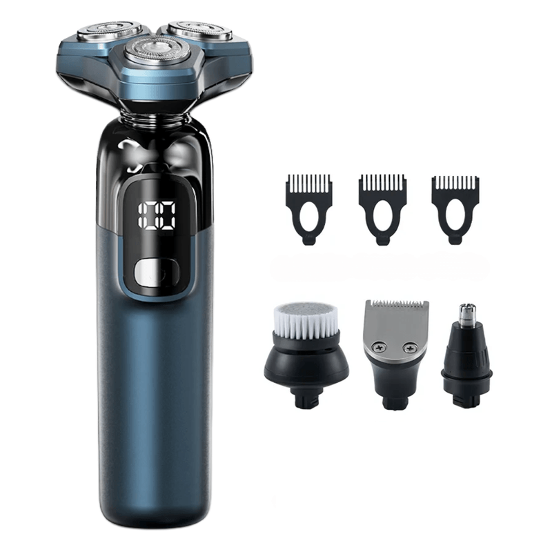 Ingrijire personala si Cosmetice - Aparate & accesorii ingrijire personala - Aparate de ras si tuns - Aparate de ras electrice - Aparat de ras profesional, multifunctional 4 in 1, lame duble, capete flotante, incarcare rapida, 800 mAh, 8W - Infinity.ro