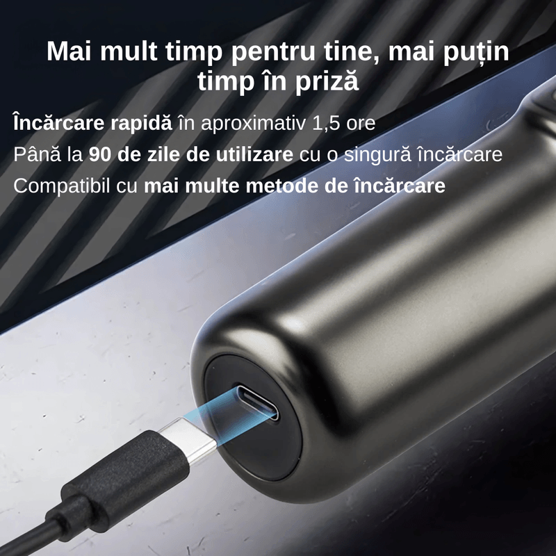 Ingrijire personala si Cosmetice - Aparate & accesorii ingrijire personala - Aparate de ras si tuns - Aparate de ras electrice - Aparat de ras profesional, multifunctional 4 in 1, lame duble, capete flotante, 800 mAh, 8W, rezistent la apa - Infinity.ro