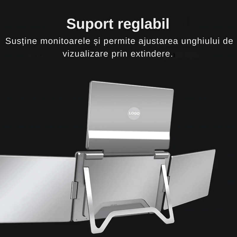 PC, gaming si accesorii - Desktop PC & monitoare - Monitoare - Extensie 3 ecrane pentru laptop, 3*16 inch, full HD, IPS, sRGB 100%, 1920*1200, USB Type-C/USB Type A - Infinity.ro