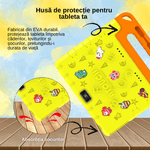 Laptop, Telefoane si Tablete - Tablete si accesorii tablete - Tablete - Tableta interactiva pentru copii cu husa silicon, 8 GB RAM, 256 GB ROM, camera dubla 8M/13M, 6000 mAh, Galben - Infinity.ro