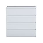 Casa si Gradina - Mobilier - Comode si corpuri - Comode - Comoda, Hanah Home, pal melaminat, alb, 80x47x97.8 cm - Infinity.ro