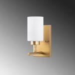 Casa si Gradina - Corpuri si surse de iluminat - Plafoniere, aplice si spoturi - Aplica, Opviq, metal, auriu, 12x17x25 cm - Infinity.ro