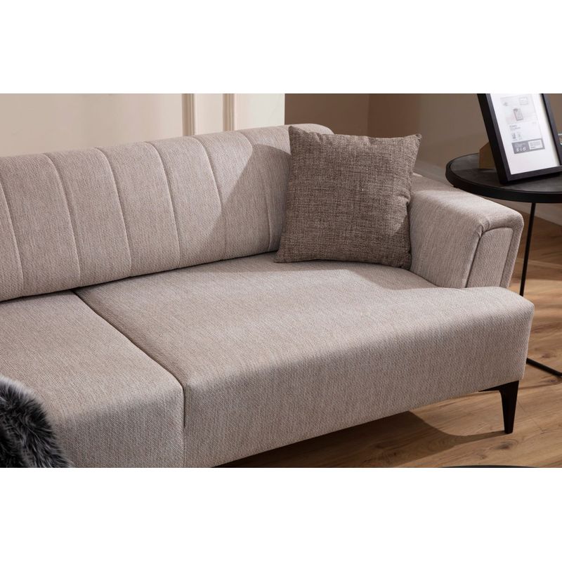 Casa si Gradina - Mobilier - Canapele si coltare - Canapele - Canapea 2 locuri, Atelier Del Sofa, lemn fag si pal, bej, 180x95x77 cm - Infinity.ro