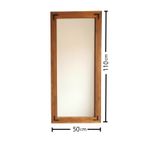 Casa si Gradina - Decoratiuni - Oglinzi - Oglinda, Hanah Home, lemn masiv de pin, nuc, 50x110 cm, 552NOS2125 - Infinity.ro