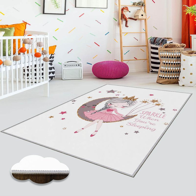 Casa si Gradina - Textile si covoare - Covoare - Covoare copii - Covor copii, Conceptum Hypnose, multicolor, 120x180 cm, 100% poliester, antiderapant, 369HFT2953 - Infinity.ro