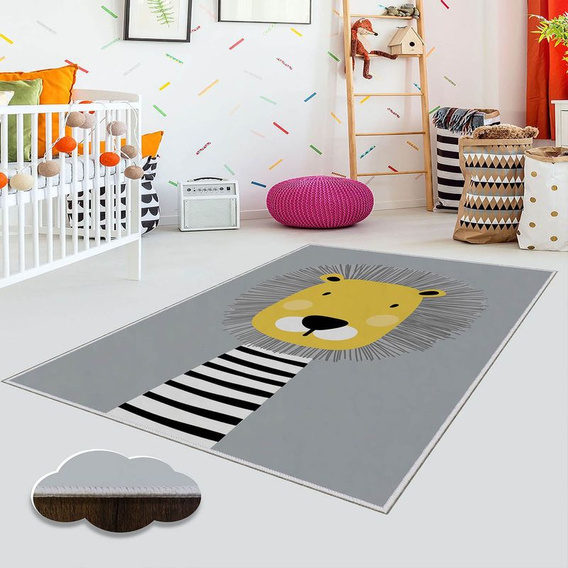Casa si Gradina - Textile si covoare - Covoare - Covoare copii - Covor copii, Conceptum Hypnose, multicolor, 160x230 cm, 100% poliester, antiderapant, 369HFT2643 - Infinity.ro