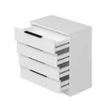 Casa si Gradina - Mobilier - Comode si corpuri - Comode - Comoda, Hanah Home, pal melaminat, alb, 72x42x77 cm, 506MNR1521 - Infinity.ro