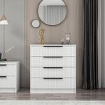 Casa si Gradina - Mobilier - Comode si corpuri - Comode - Comoda, Hanah Home, pal melaminat, alb, 72x42x77 cm, 506MNR1521 - Infinity.ro