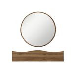 Casa si Gradina - Mobilier - Comode si corpuri - Comode - Comoda, Hanah Home, pal melaminat, nuc, 82x30x15 cm - Infinity.ro