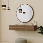 Casa si Gradina - Mobilier - Comode si corpuri - Comode - Comoda, Hanah Home, pal melaminat, nuc, 82x30x15 cm - Infinity.ro