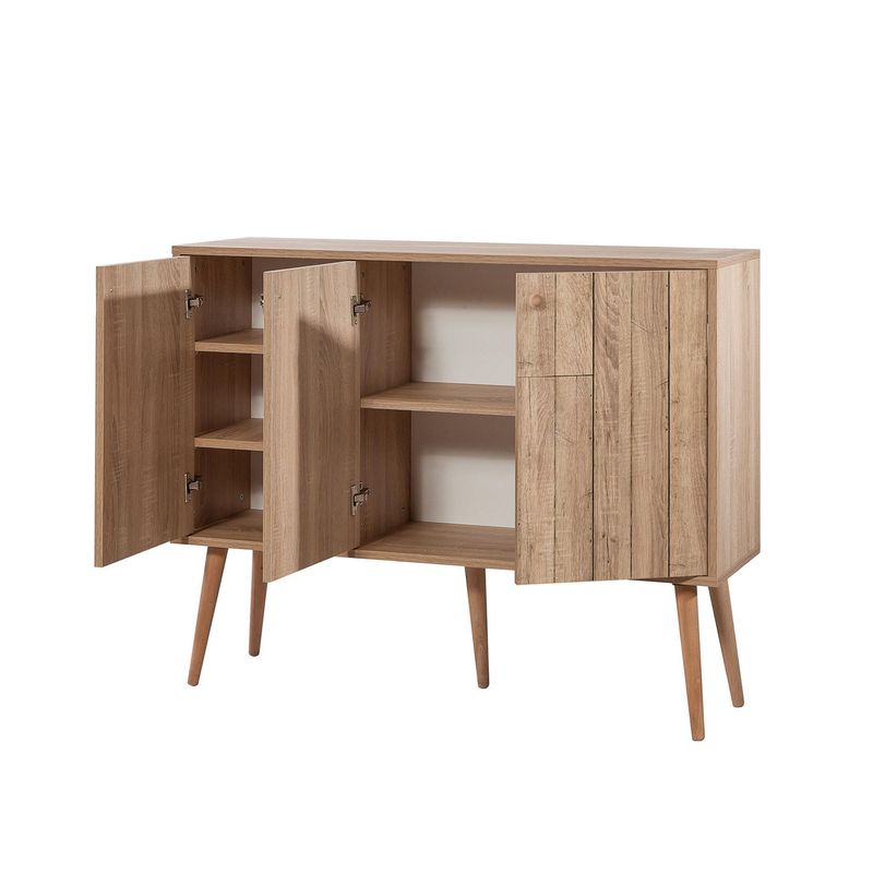 Casa si Gradina - Mobilier - Comode si corpuri - Console - Consola, Hanah Home, pal melaminat, stejar sonoma, 120x36x90 cm, 863SPH3940 - Infinity.ro