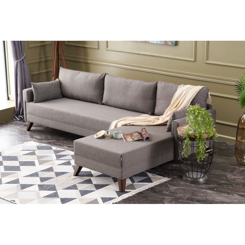 Casa si Gradina - Mobilier - Canapele si coltare - Coltare - Coltar, Atelier Del Sofa, material textil, maro, 275x85x81 cm - Infinity.ro