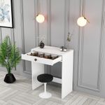 Casa si Gradina - Mobilier - Comode si corpuri - Masute de toaleta - Masa de machiaj, Hanah Home, panou de particule cu melamina, alb, 70x84.7x40 cm - Infinity.ro