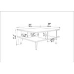 Casa si Gradina - Mobilier - Mese si birouri - Masute de cafea - Masuta de cafea, Hanah Home, pal melaminat, alb, 89x89x44 cm - Infinity.ro