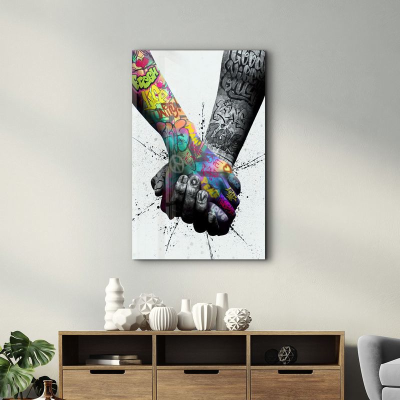 Casa si Gradina - Decoratiuni - Tablouri - Tablou decorativ din sticla, Wallxpert, multicolor, sticla temperata, 70x110 cm - Infinity.ro
