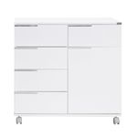 Casa si Gradina - Mobilier - Comode si corpuri - Corpuri bucatarie - Dulap multifunctional, Hanah Home, PAL melaminat, alb, 85x44x81 cm - Infinity.ro