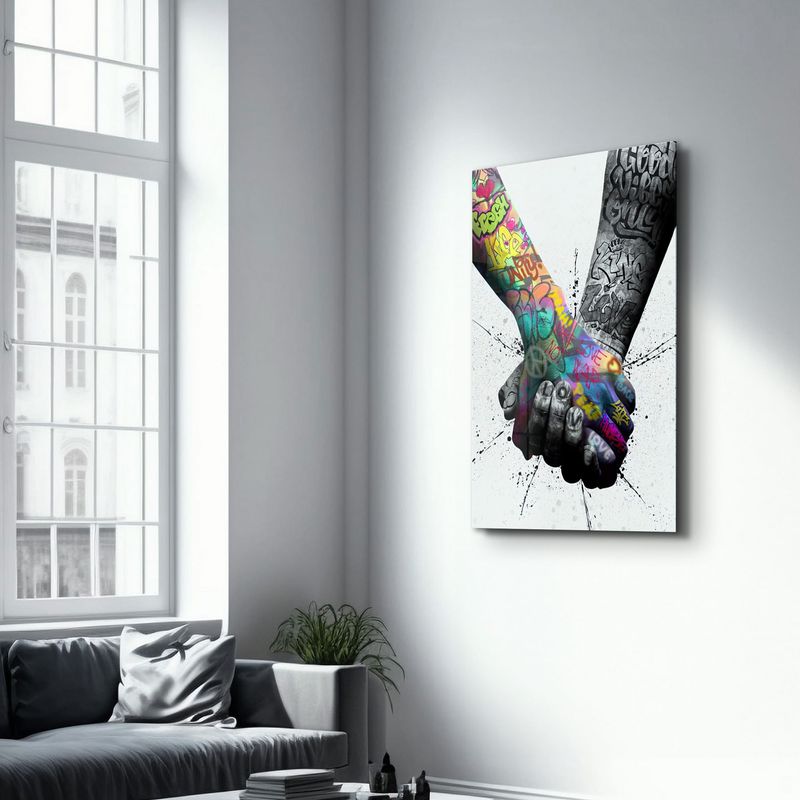 Casa si Gradina - Decoratiuni - Tablouri - Tablou decorativ din sticla, Wallxpert, multicolor, sticla temperata, 70x110 cm - Infinity.ro