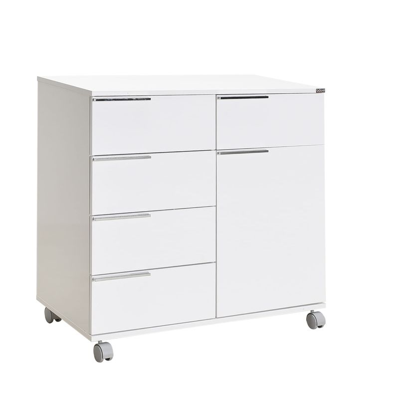 Casa si Gradina - Mobilier - Comode si corpuri - Corpuri bucatarie - Dulap multifunctional, Hanah Home, PAL melaminat, alb, 85x44x81 cm - Infinity.ro
