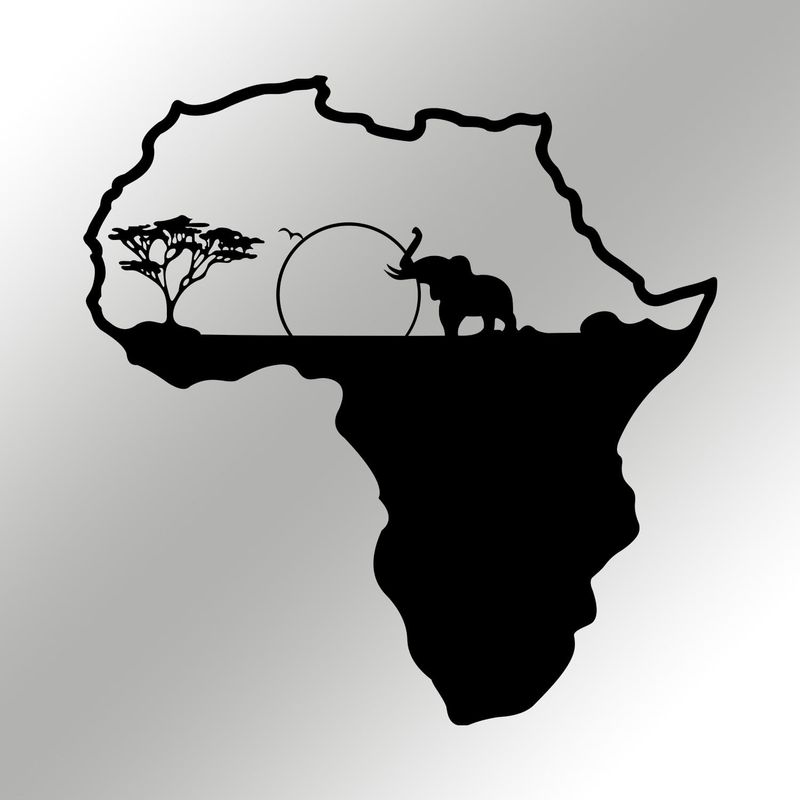 Casa si Gradina - Decoratiuni - Decoratiuni perete - Accesoriu decorativ de perete, Wallxpert, metal, negru, 55x57 cm - Infinity.ro