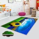 Casa si Gradina - Textile si covoare - Covoare - Covorase intrare - Covoras de hol, Conceptum Hypnose, multicolor, 100x150 cm, 100% poliester, antiderapant, 369HFT3717 - Infinity.ro