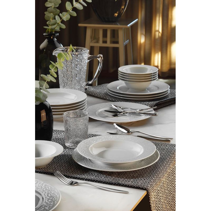 Casa si Gradina - Bucatarie si vesela - Vesela si tacamuri - Servicii de masa - Set de masa 18 piese, Hermia, portelan, multicolor, farfurii 27/21 cm, boluri 16 cm, 719KTP9772 - Infinity.ro
