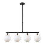 Casa si Gradina - Corpuri si surse de iluminat - Lustre si pendule - Candelabru, Opviq, metal, negru auriu alb, 70x15x43-87 cm - Infinity.ro