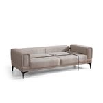 Casa si Gradina - Mobilier - Canapele si coltare - Canapele - Canapea extensibila 3 locuri, Atelier Del Sofa, lemn de fag si placi aglomerate, ecru, 215x85x77 cm - Infinity.ro