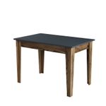 Casa si Gradina - Mobilier - Mese si birouri - Mese bucatarie si dining - Masa de bucatarie, Hanah Home, pal melaminat, nuc, antracit, 110x72x75 cm - Infinity.ro