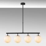 Casa si Gradina - Corpuri si surse de iluminat - Lustre si pendule - Candelabru, Opviq, metal, negru auriu alb, 70x15x43-87 cm - Infinity.ro